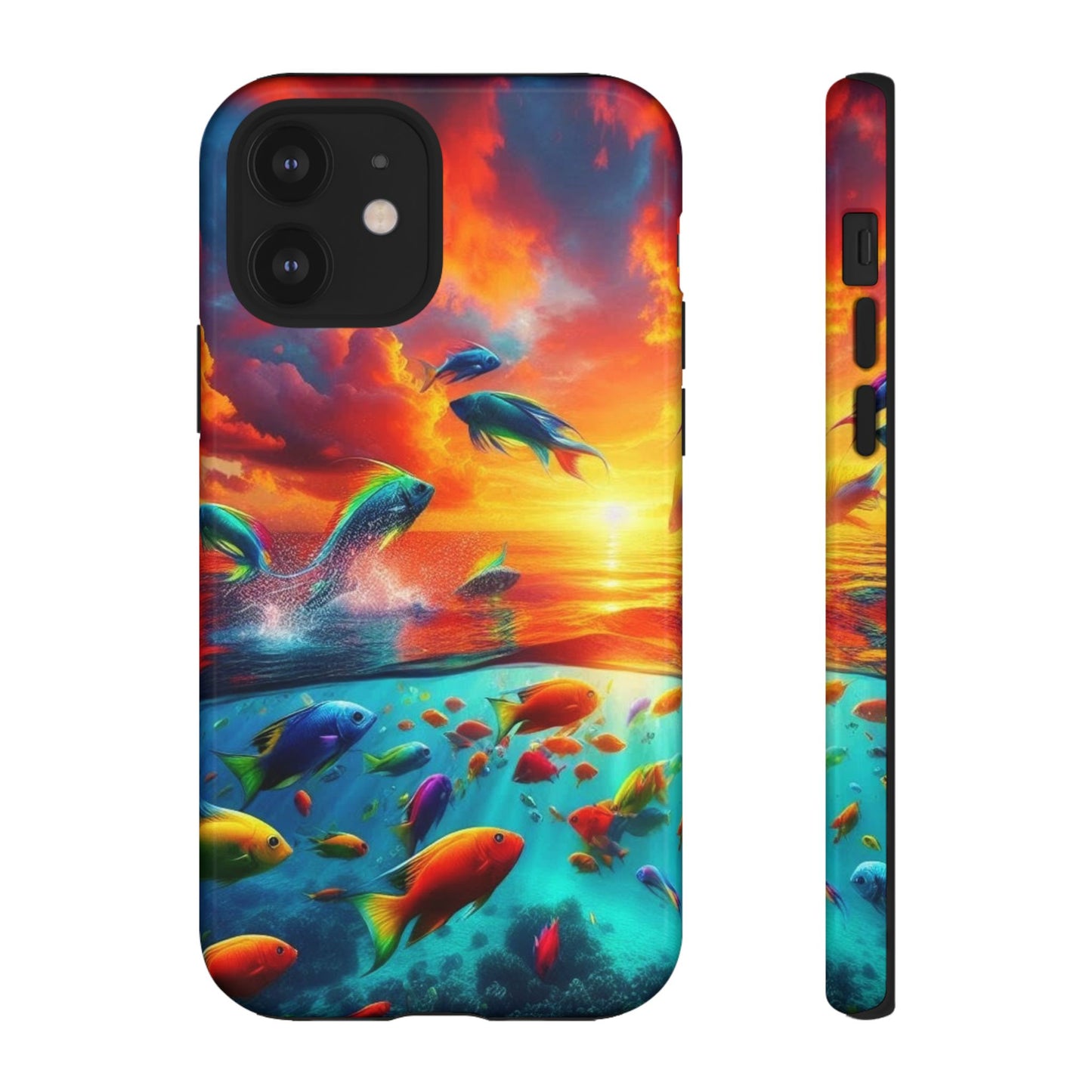 Vibrant Fishing Enthuiast Phone Tough Case