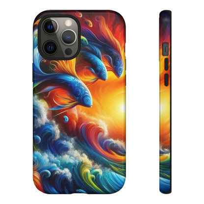 Vibrant Fishing Enthuiast Phone Tough Case