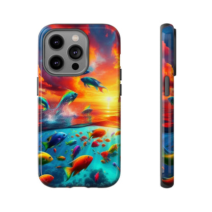 Vibrant Fishing Enthuiast Phone Tough Case