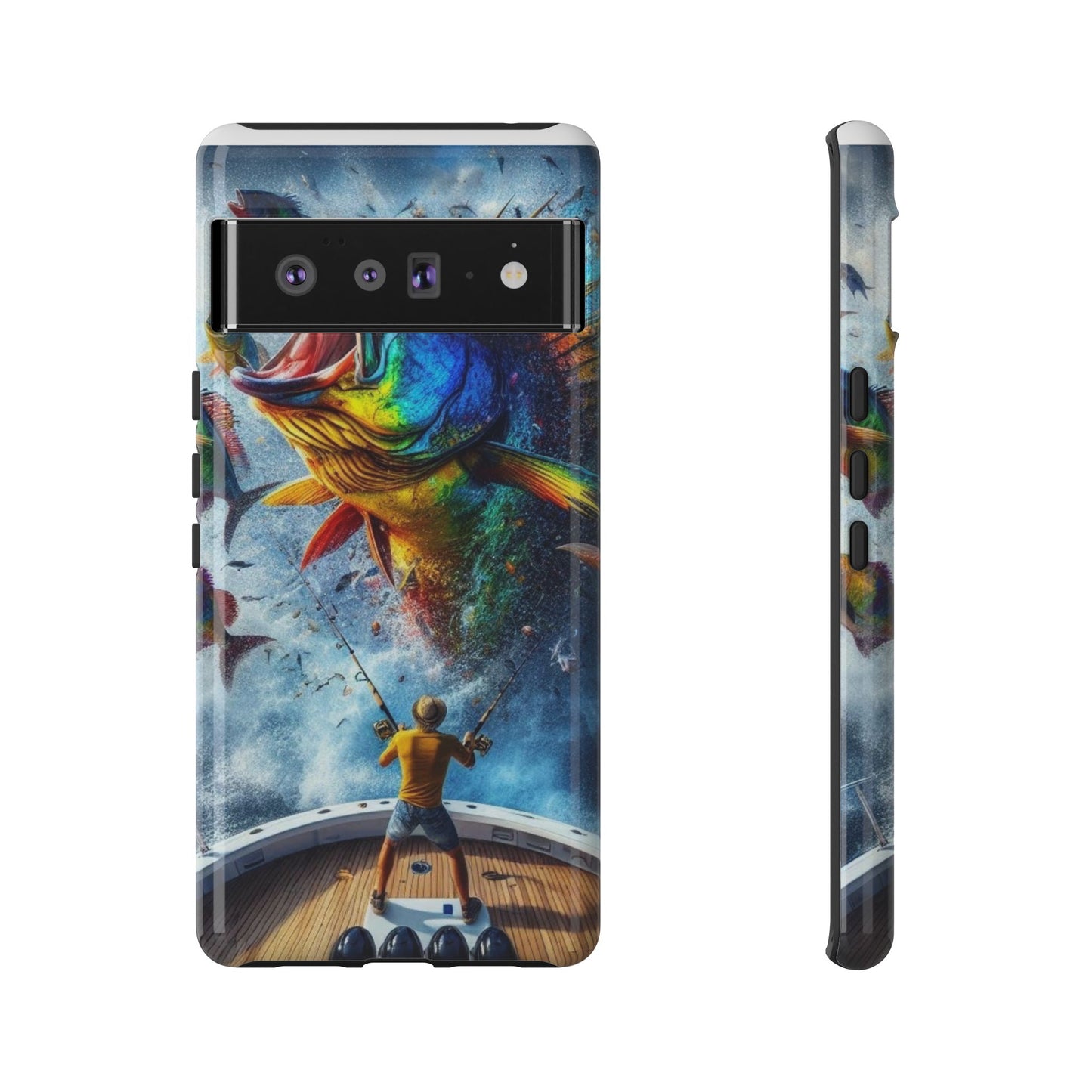 Vibrant Fishing Enthuiast Phone Tough Case