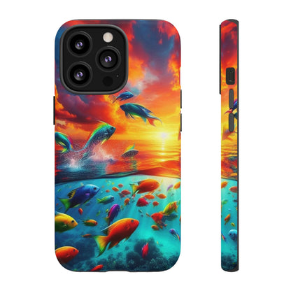 Vibrant Fishing Enthuiast Phone Tough Case