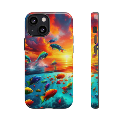 Vibrant Fishing Enthuiast Phone Tough Case