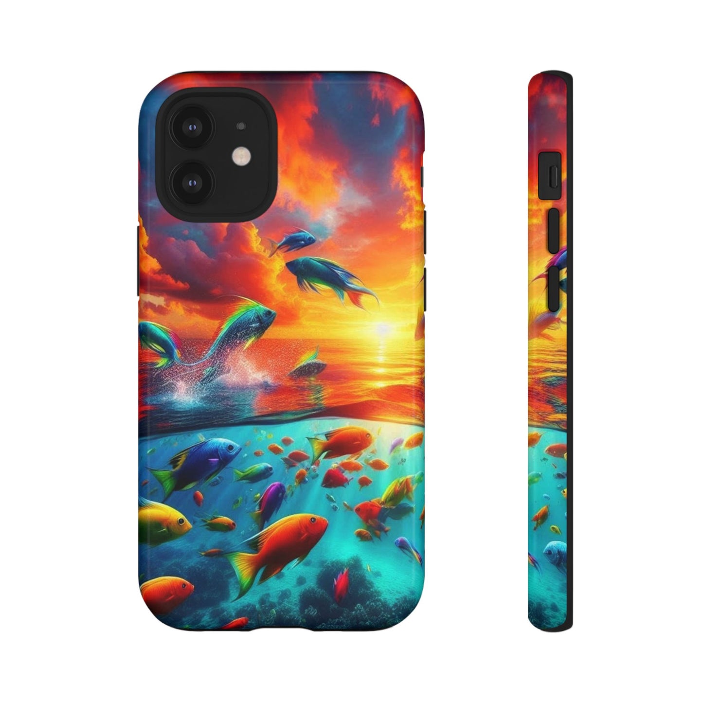 Vibrant Fishing Enthuiast Phone Tough Case