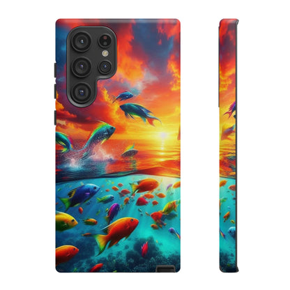 Vibrant Fishing Enthuiast Phone Tough Case