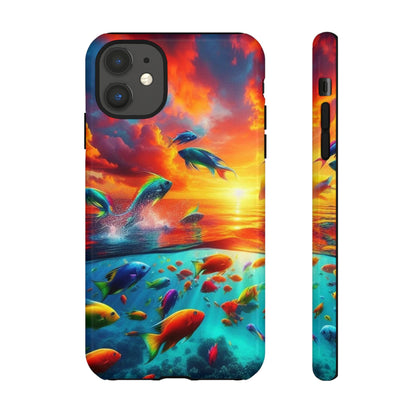 Vibrant Fishing Enthuiast Phone Tough Case