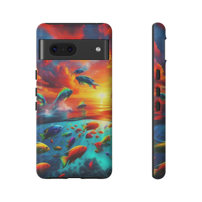 Vibrant Fishing Enthuiast Phone Tough Case