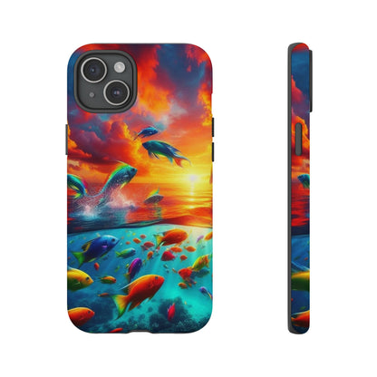 Vibrant Fishing Enthuiast Phone Tough Case