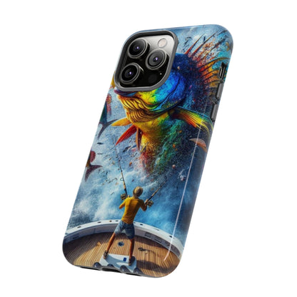 Vibrant Fishing Enthuiast Phone Tough Case