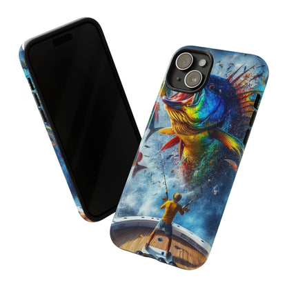 Vibrant Fishing Enthuiast Phone Tough Case