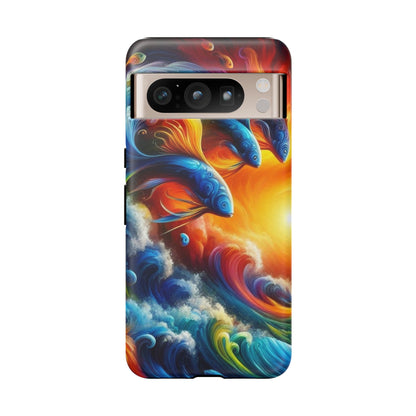 Vibrant Fishing Enthuiast Phone Tough Case