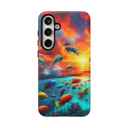 Vibrant Fishing Enthuiast Phone Tough Case