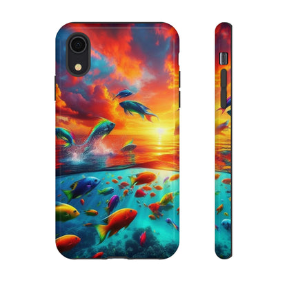 Vibrant Fishing Enthuiast Phone Tough Case