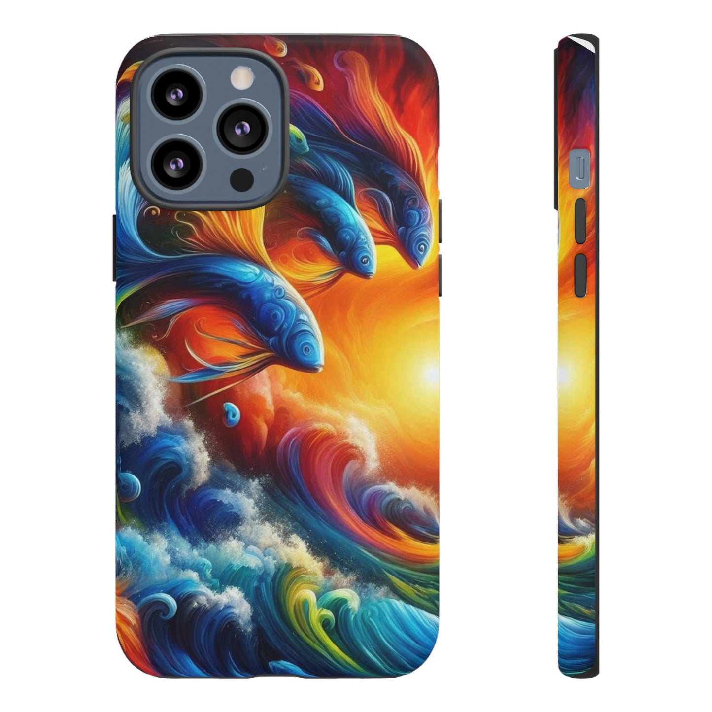 Vibrant Fishing Enthuiast Phone Tough Case