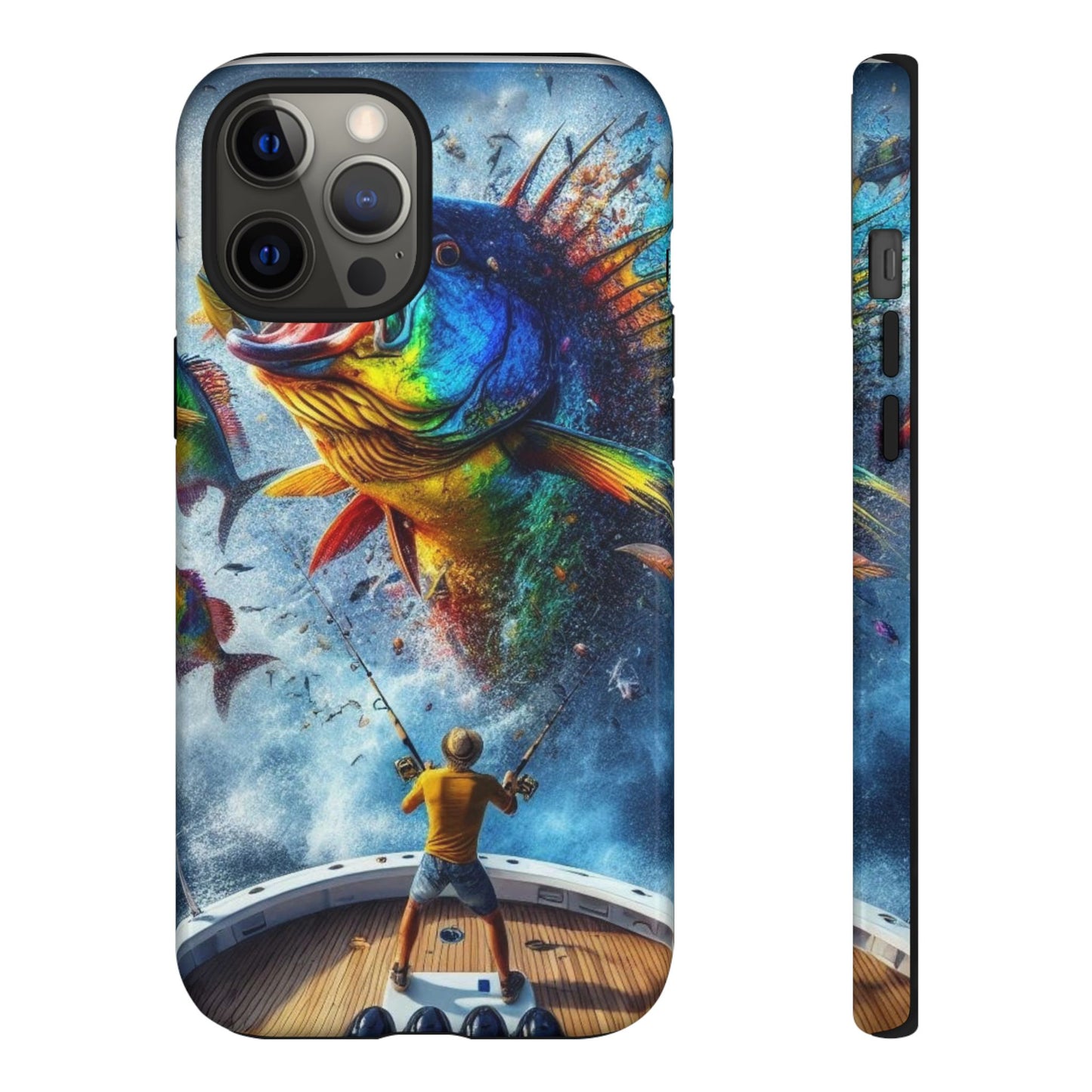 Vibrant Fishing Enthuiast Phone Tough Case