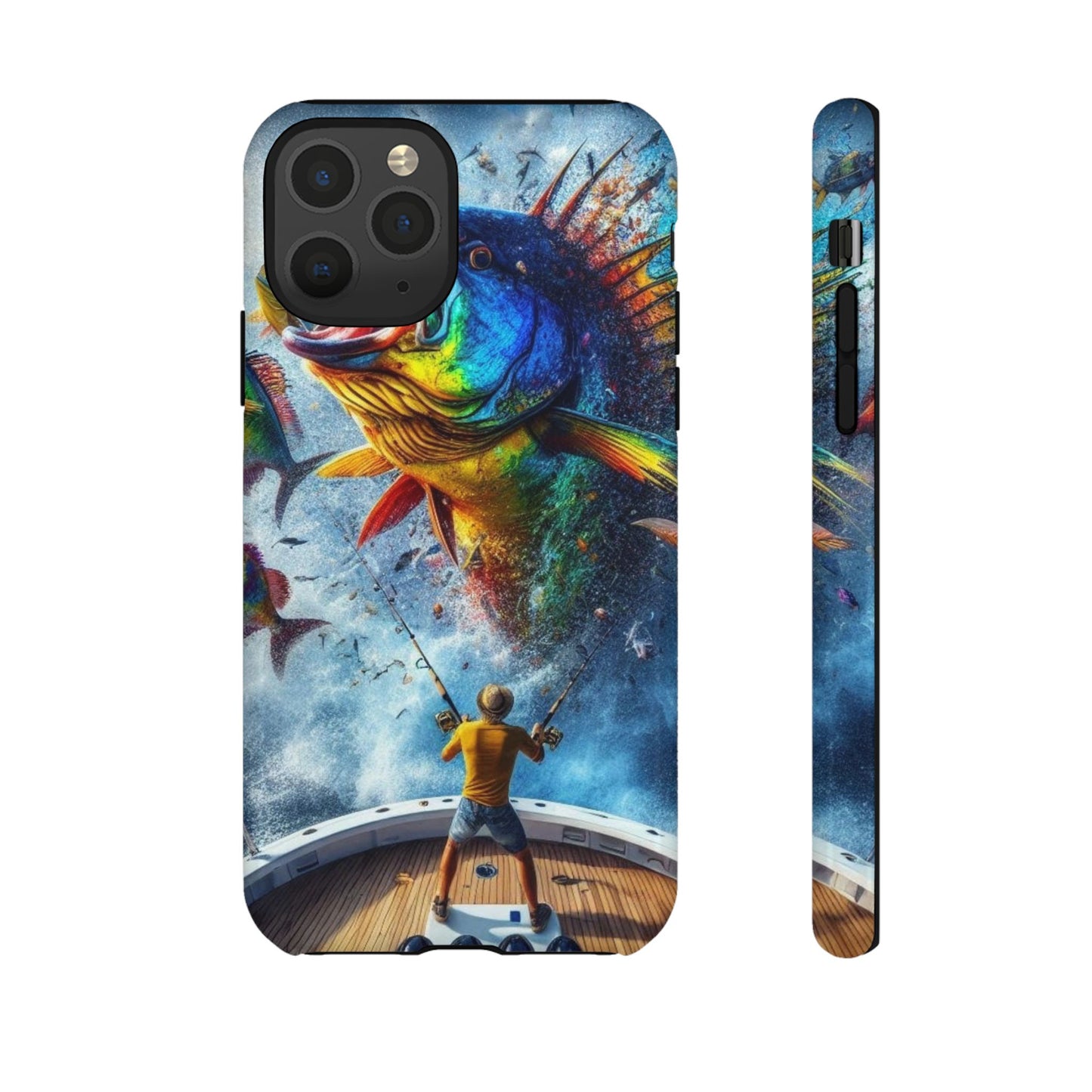 Vibrant Fishing Enthuiast Phone Tough Case