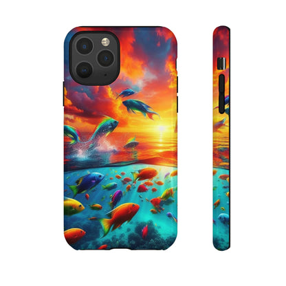 Vibrant Fishing Enthuiast Phone Tough Case