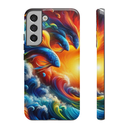 Vibrant Fishing Enthuiast Phone Tough Case