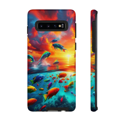 Vibrant Fishing Enthuiast Phone Tough Case