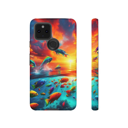 Vibrant Fishing Enthuiast Phone Tough Case