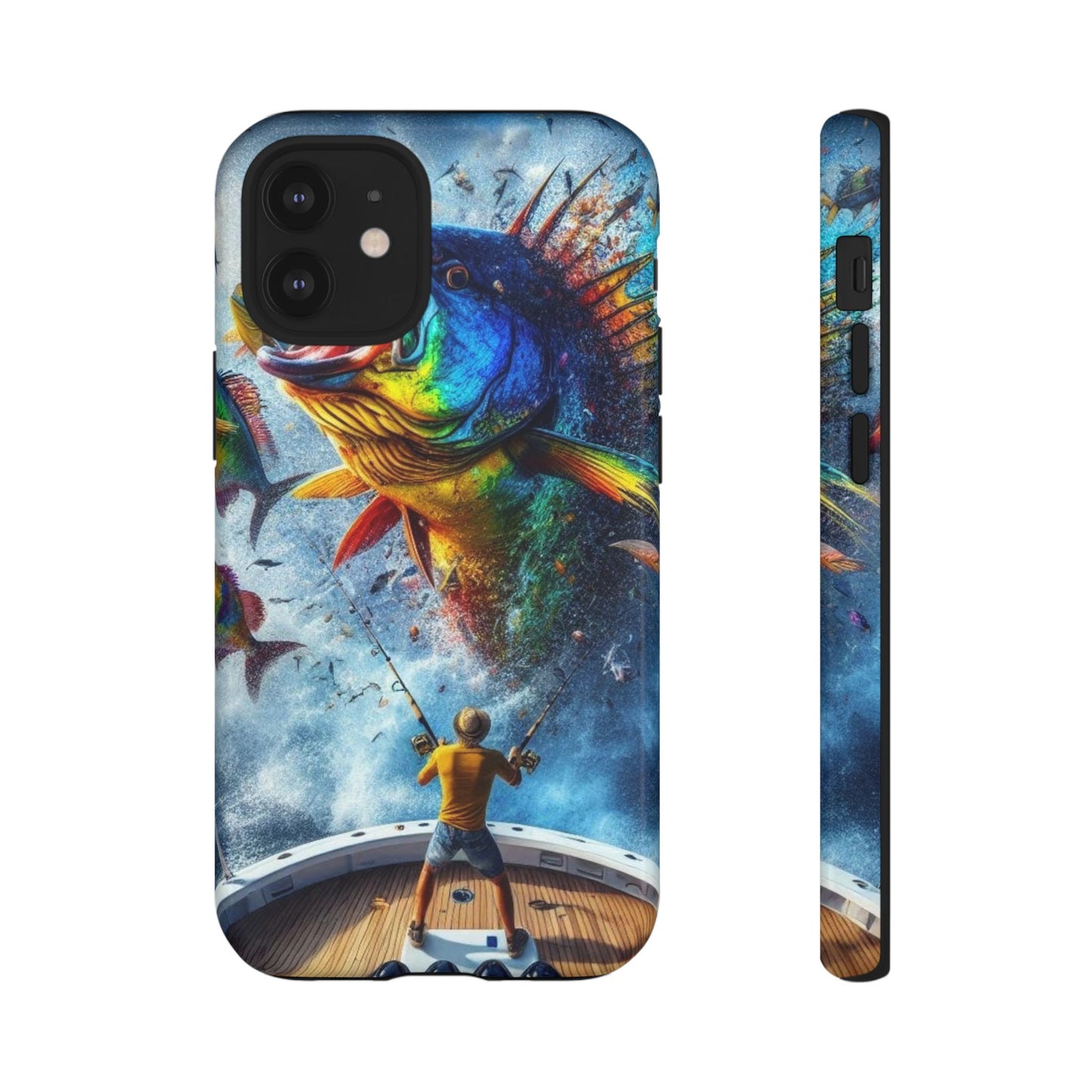 Vibrant Fishing Enthuiast Phone Tough Case