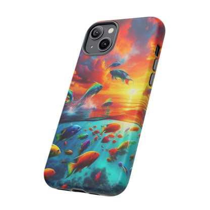 Vibrant Fishing Enthuiast Phone Tough Case