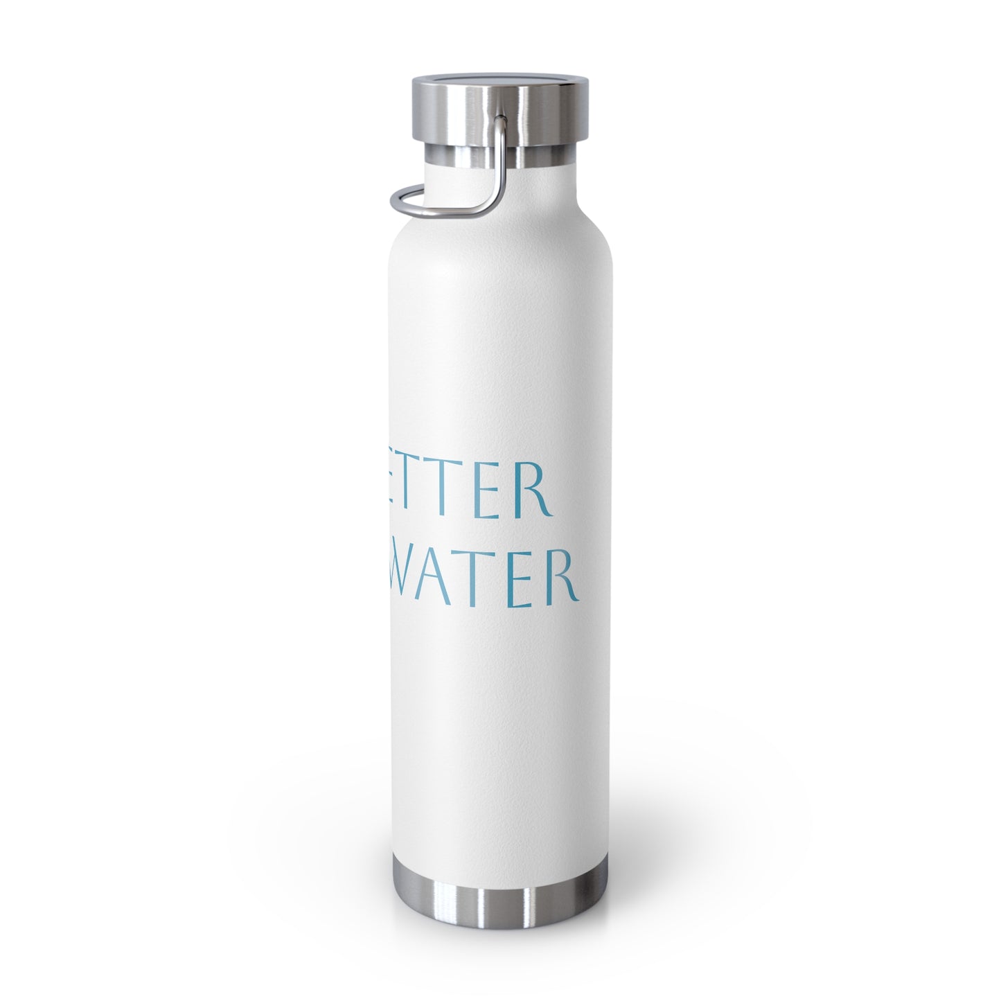 Water Bottle, Life is Better on the Water design, Stainless Steel Insulated Bottle, 22oz, Gift for Outdoorsy People, Beach Vacation