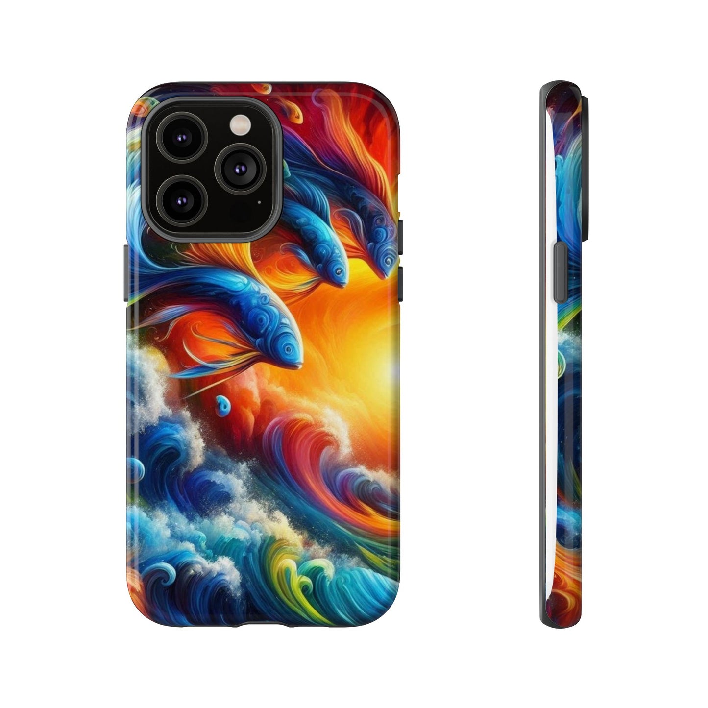 Vibrant Fishing Enthuiast Phone Tough Case