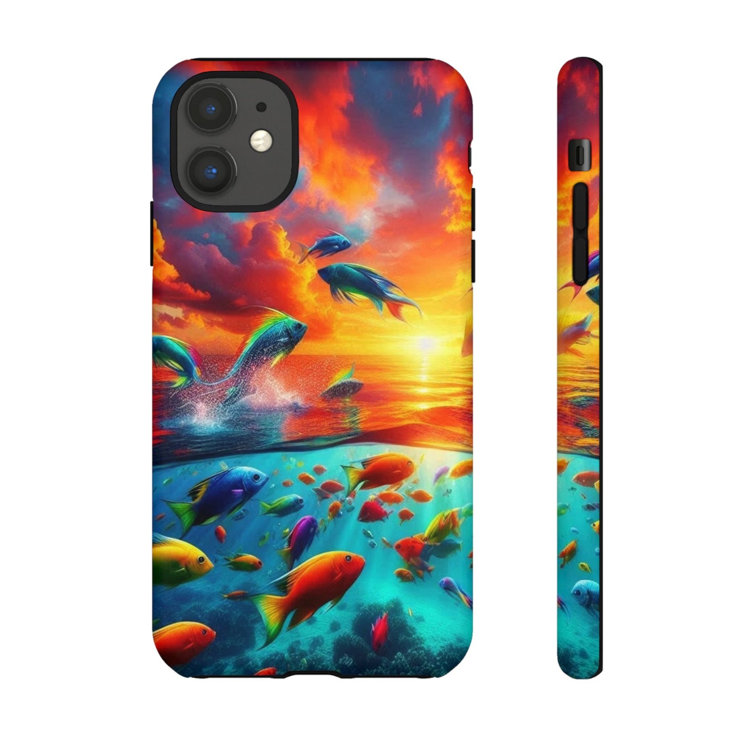 Vibrant Fishing Enthuiast Phone Tough Case