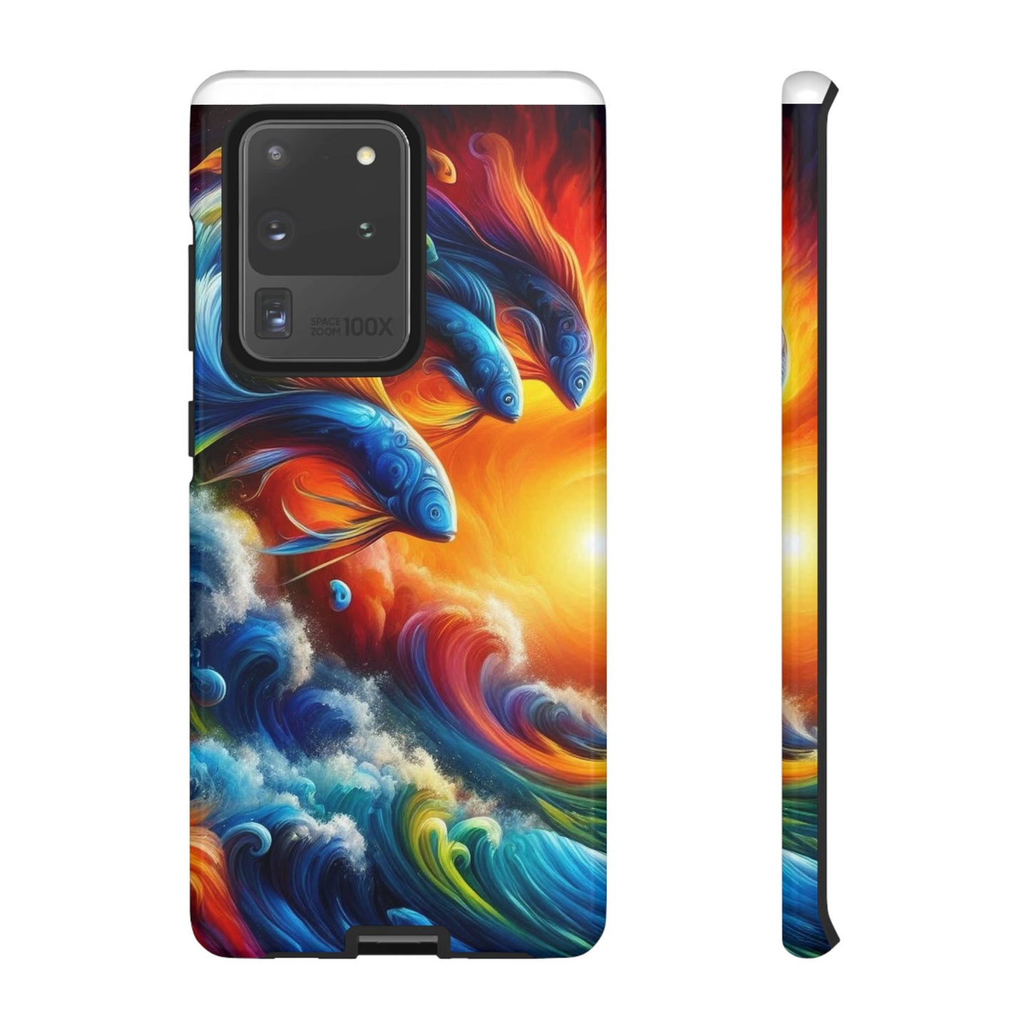 Vibrant Fishing Enthuiast Phone Tough Case