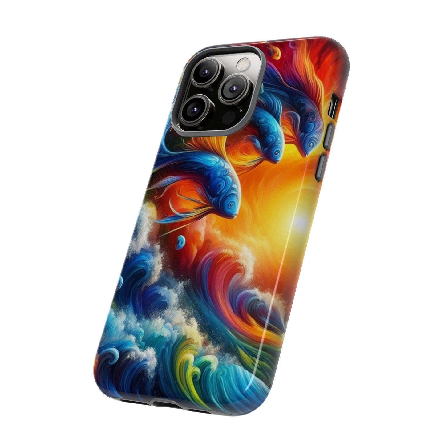 Vibrant Fishing Enthuiast Phone Tough Case