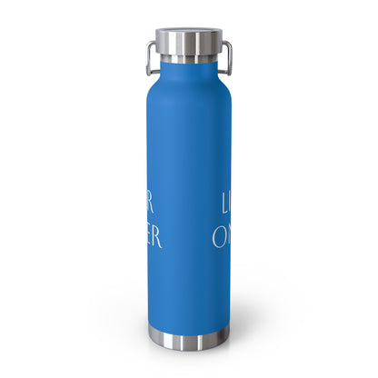 Water Bottle, Life is Better on the Water design, Stainless Steel Insulated Bottle, 22oz, Gift for Outdoorsy People, Beach Vacation