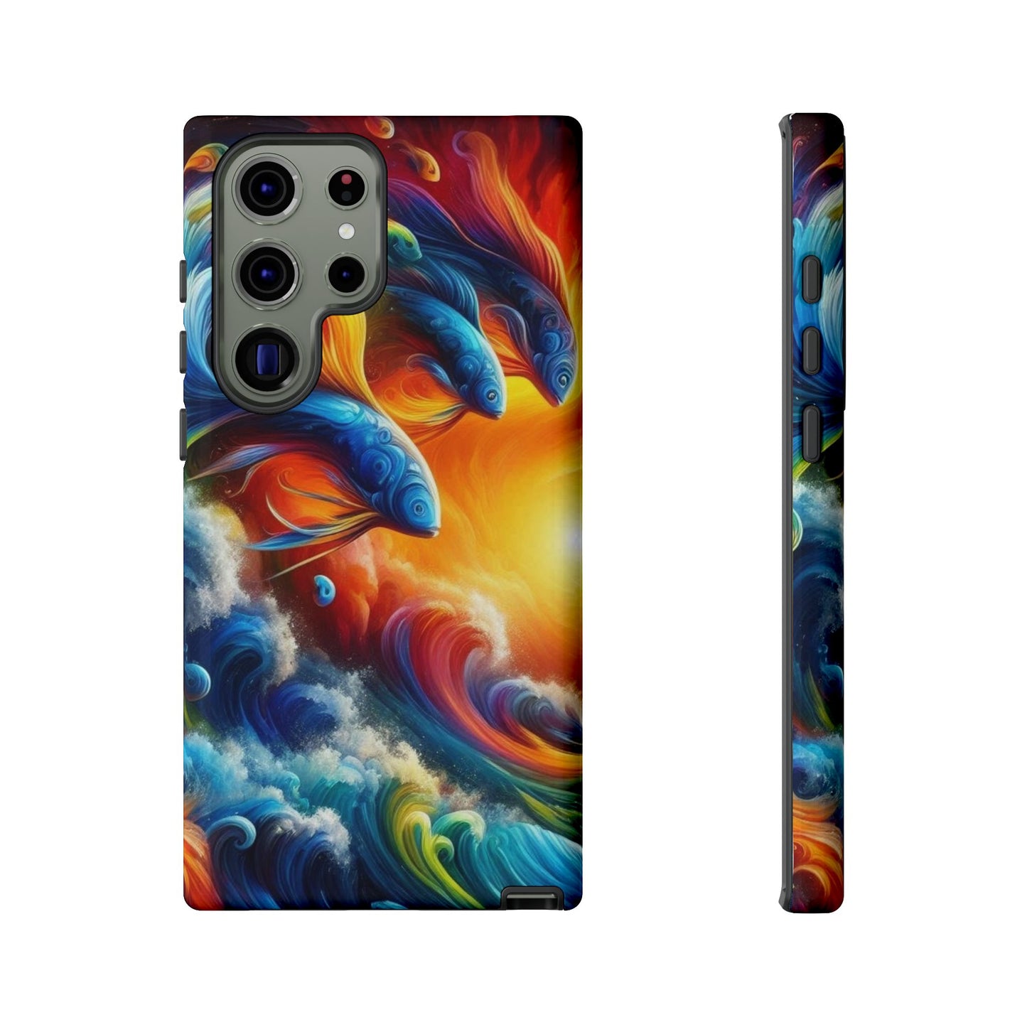 Vibrant Fishing Enthuiast Phone Tough Case