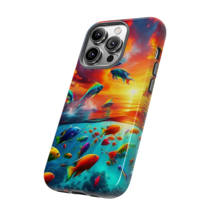 Vibrant Fishing Enthuiast Phone Tough Case