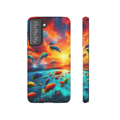 Vibrant Fishing Enthuiast Phone Tough Case