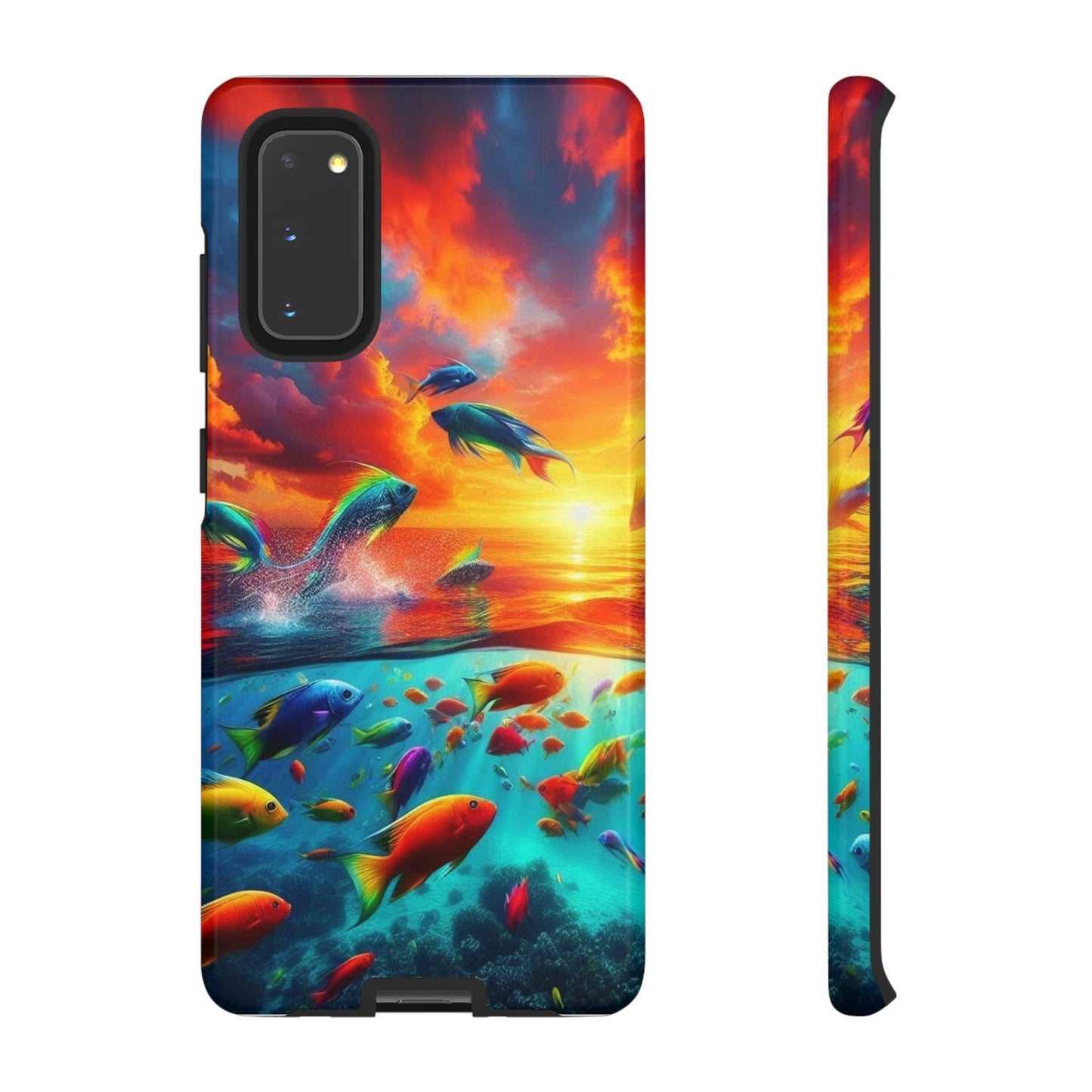 Vibrant Fishing Enthuiast Phone Tough Case