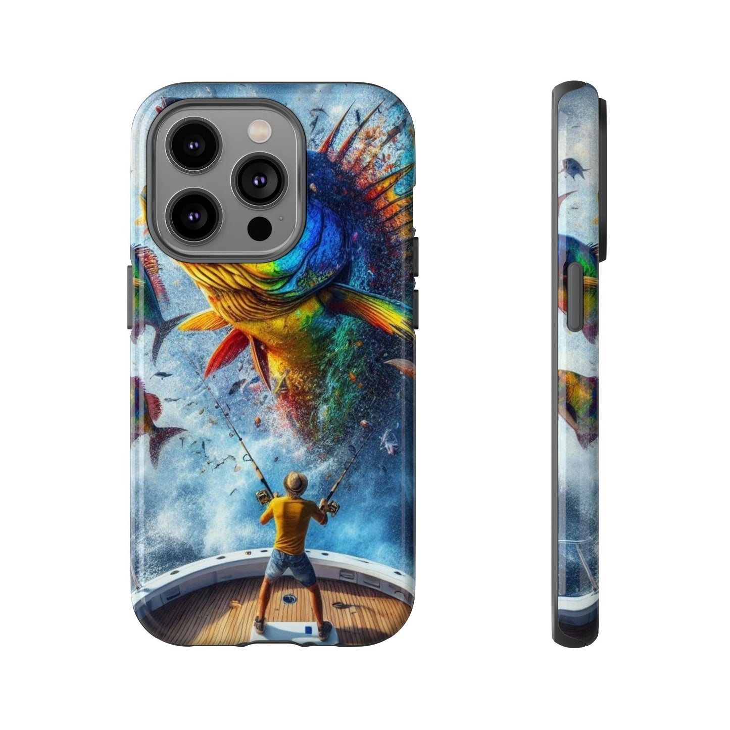 Vibrant Fishing Enthuiast Phone Tough Case