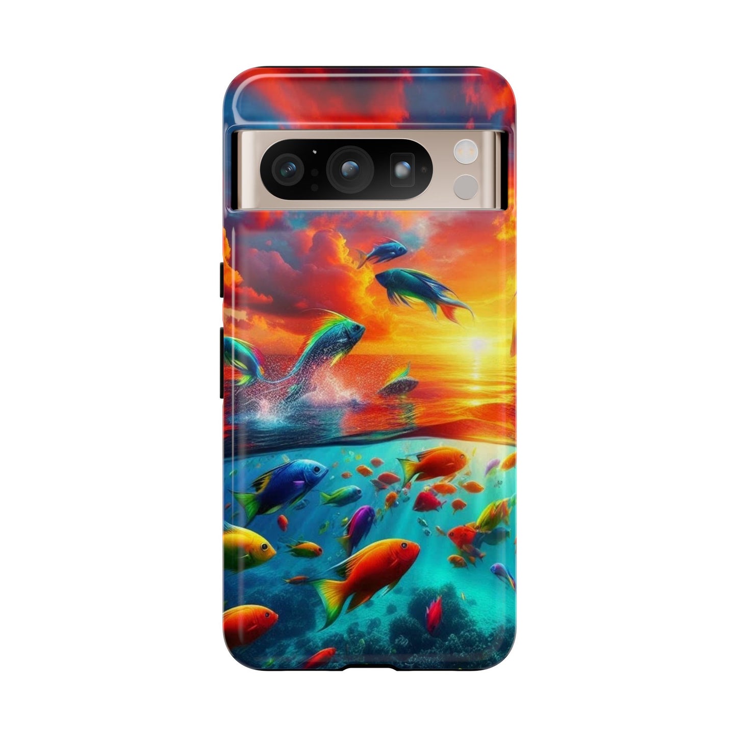 Vibrant Fishing Enthuiast Phone Tough Case