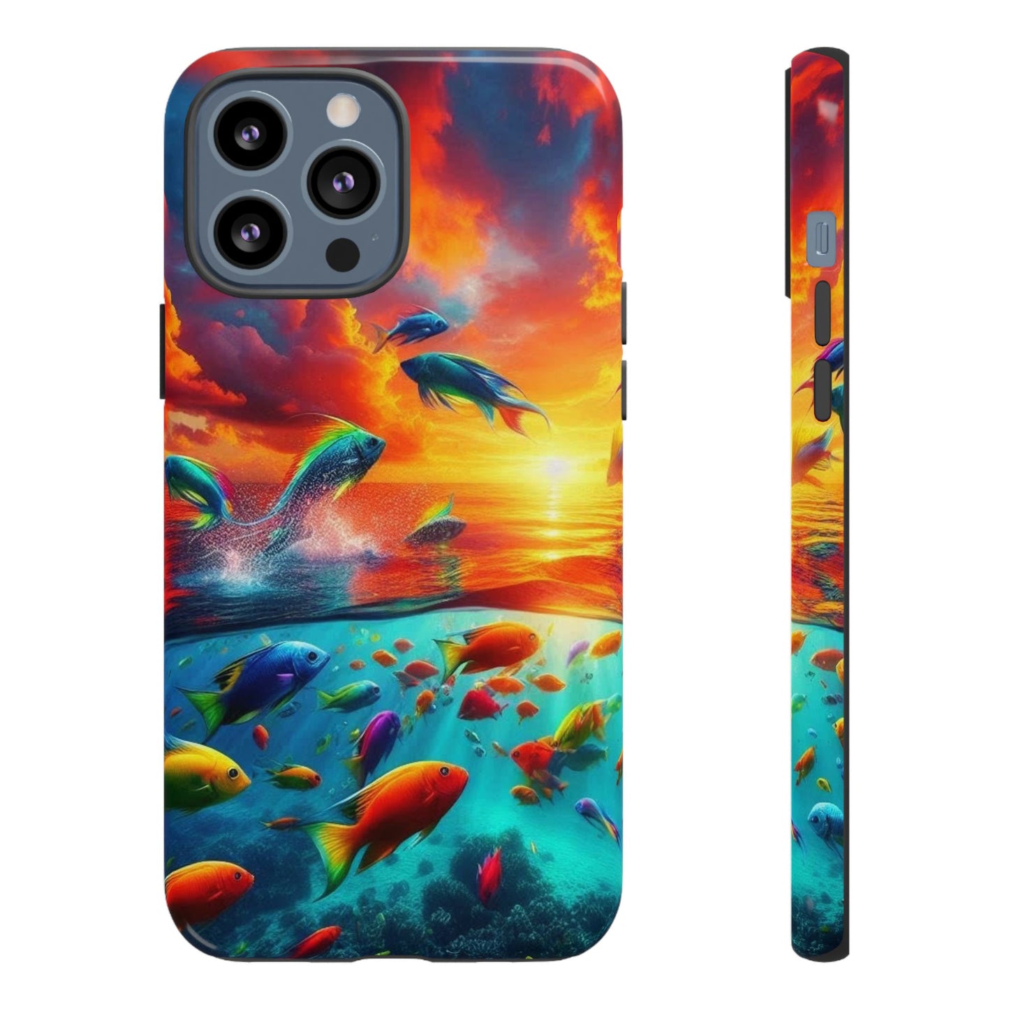 Vibrant Fishing Enthuiast Phone Tough Case