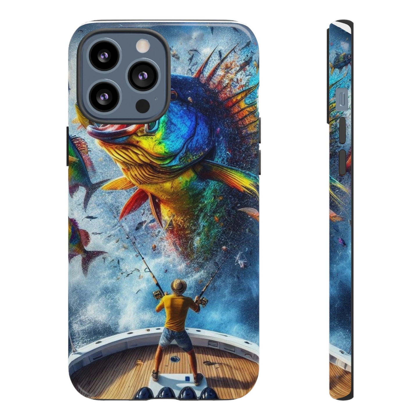 Vibrant Fishing Enthuiast Phone Tough Case