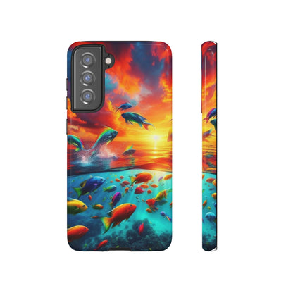 Vibrant Fishing Enthuiast Phone Tough Case