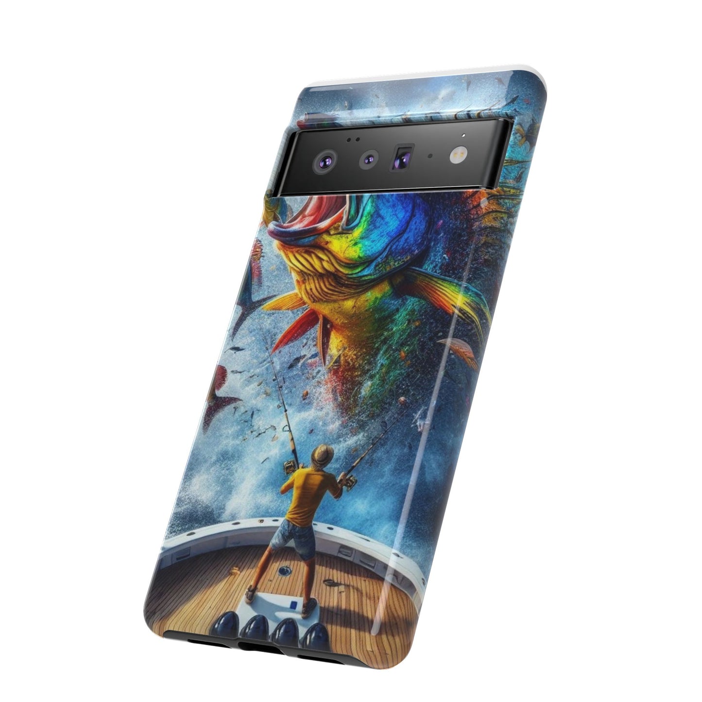 Vibrant Fishing Enthuiast Phone Tough Case