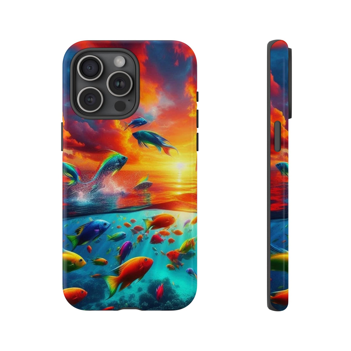 Vibrant Fishing Enthuiast Phone Tough Case