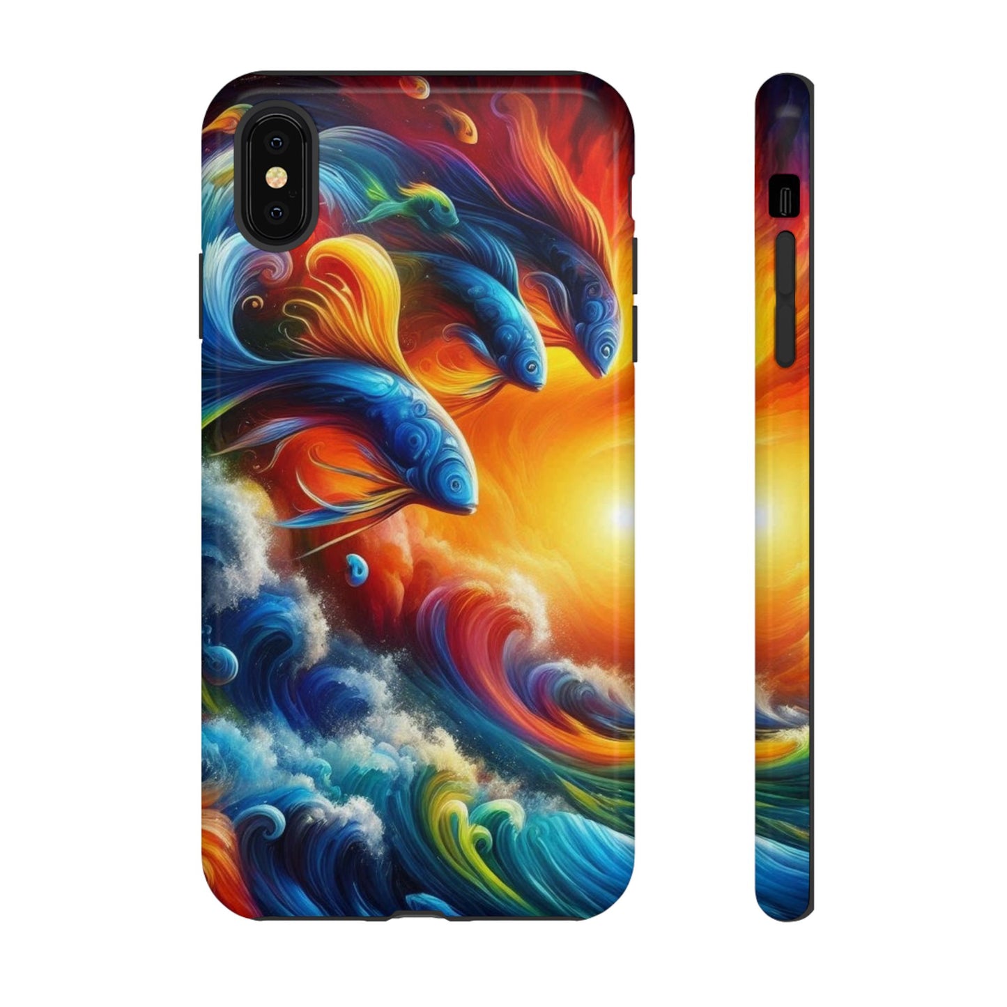 Vibrant Fishing Enthuiast Phone Tough Case