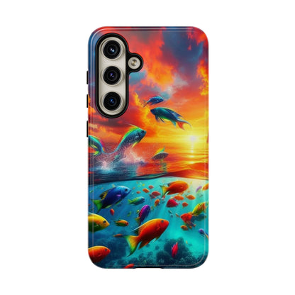 Vibrant Fishing Enthuiast Phone Tough Case