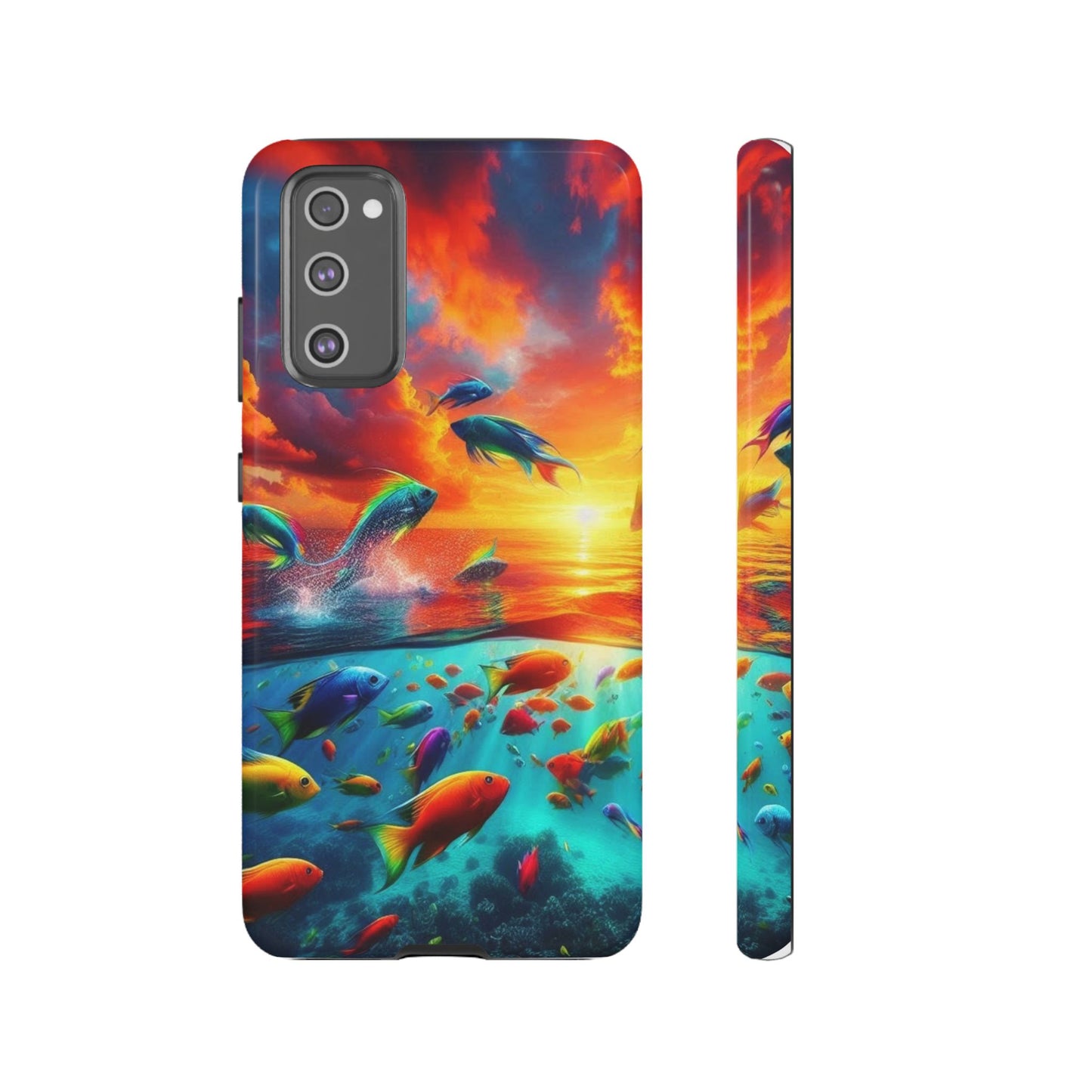 Vibrant Fishing Enthuiast Phone Tough Case