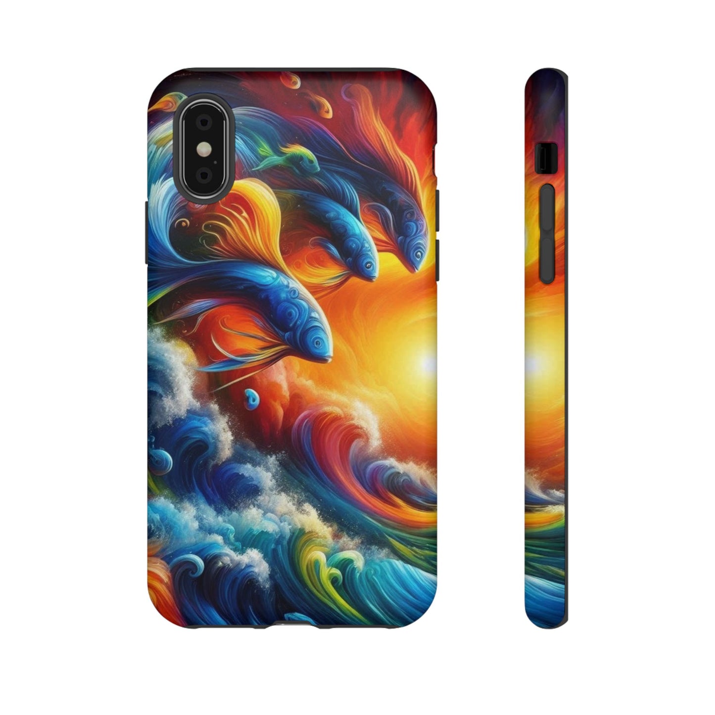 Vibrant Fishing Enthuiast Phone Tough Case