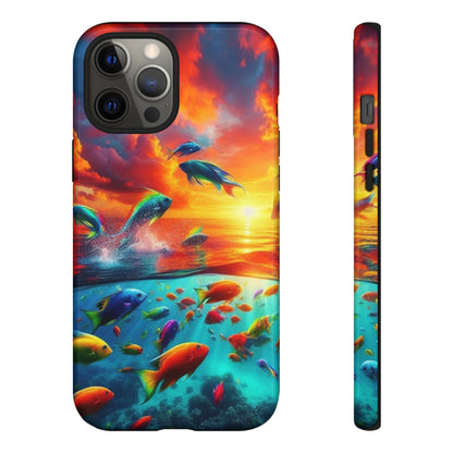 Vibrant Fishing Enthuiast Phone Tough Case