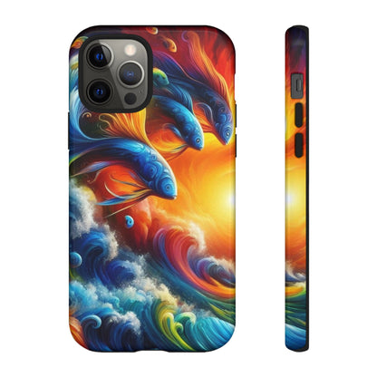 Vibrant Fishing Enthuiast Phone Tough Case