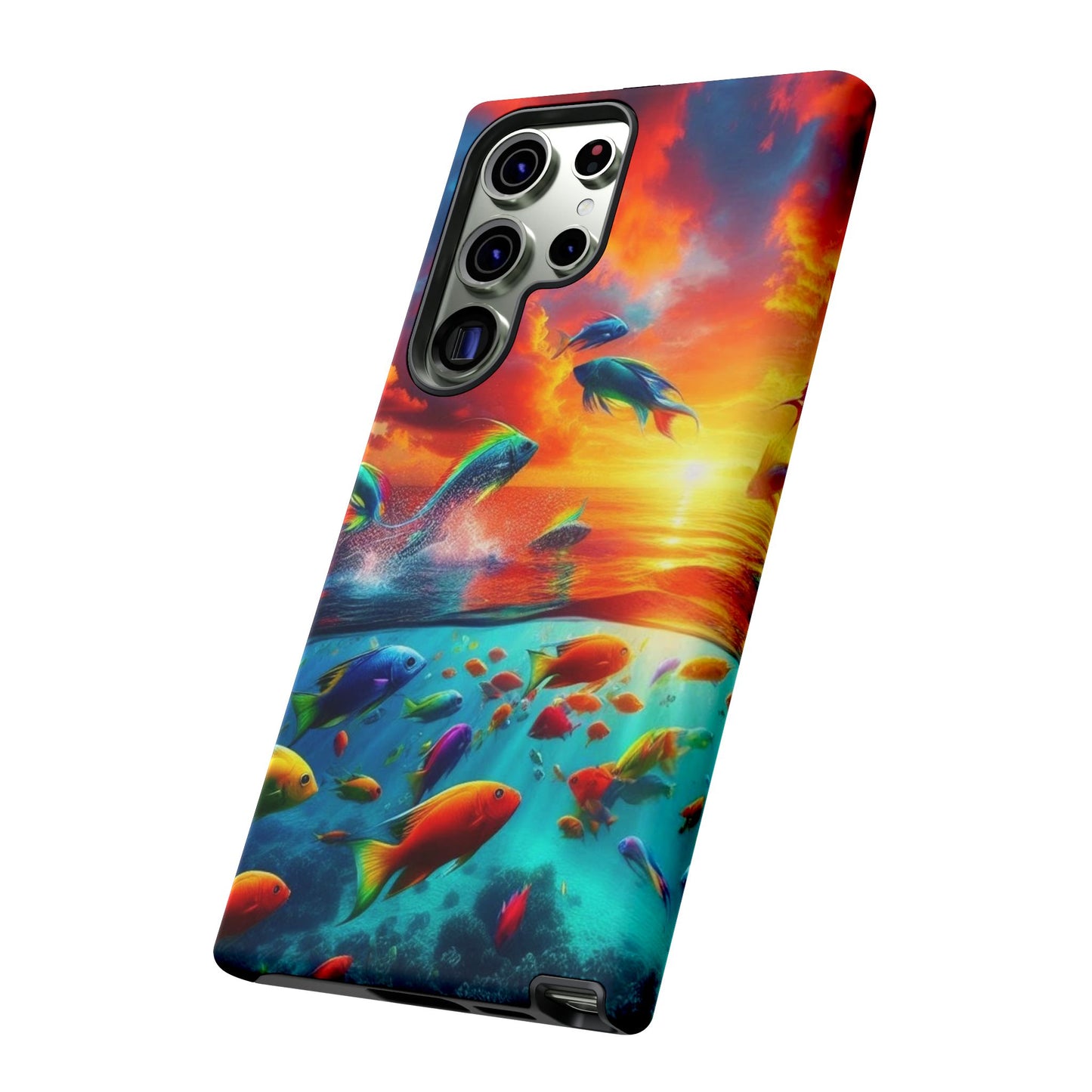 Vibrant Fishing Enthuiast Phone Tough Case