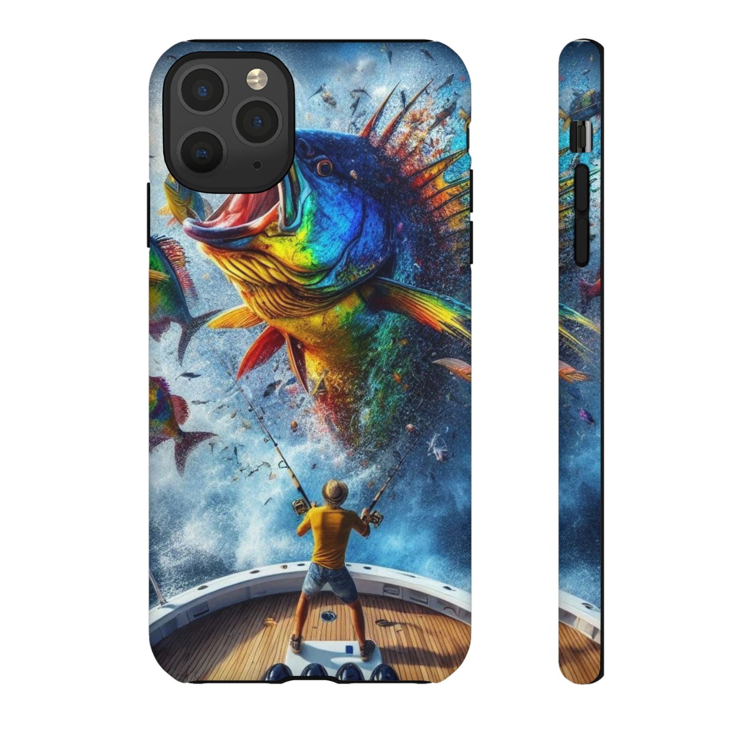 Vibrant Fishing Enthuiast Phone Tough Case